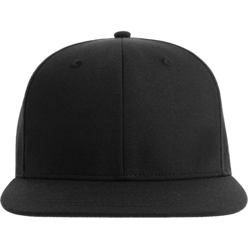 Atlantis Unisex Adult James 6 Panel Recycled Polyester  Cap / Black